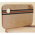 Wood Cutting Board w/ Cherry and Walnut Stripes